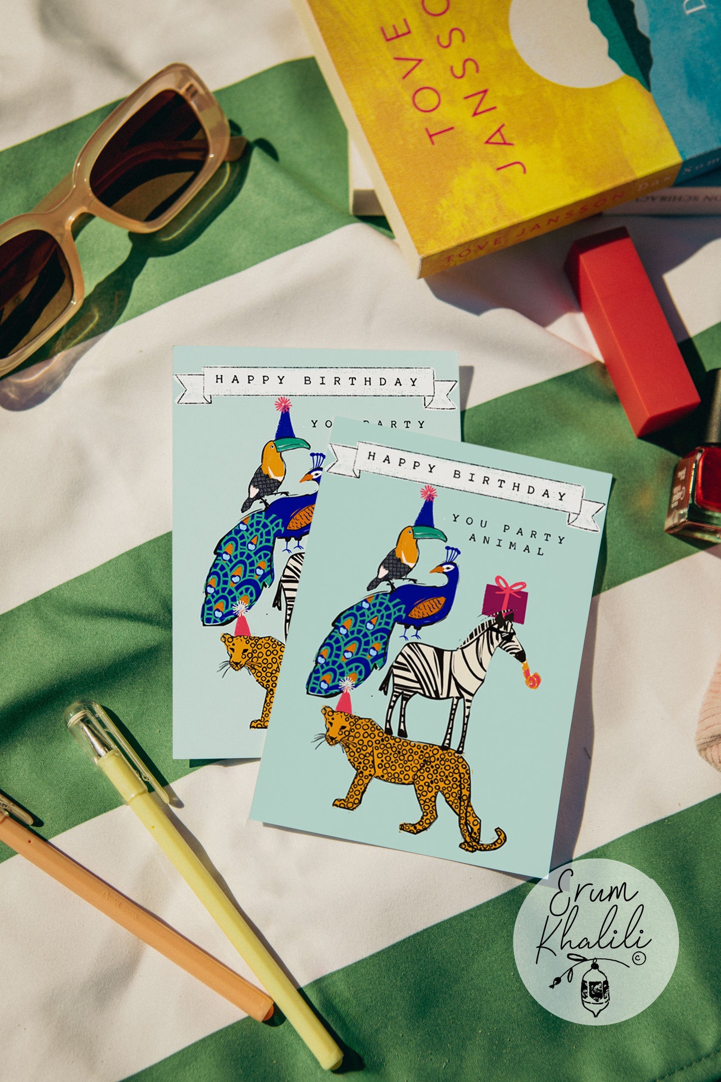 Happy Birthday You Party Animal Card – Fun Animal Party Them