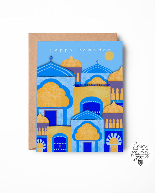 Ramadan Mubarak Card - A2 Blank Inside