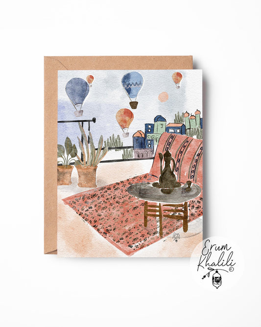 Turkey - Cappidocia - Travel Art Print Card – A2