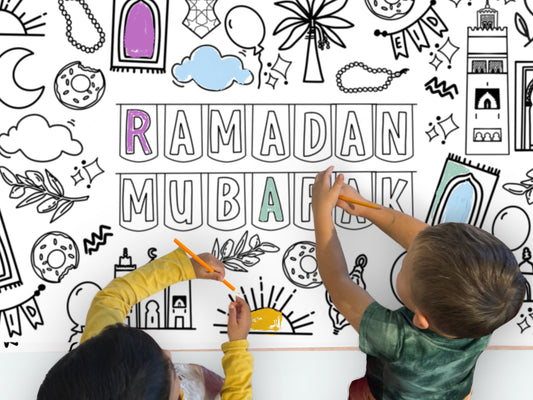 Huge Ramadan Coloring Poster