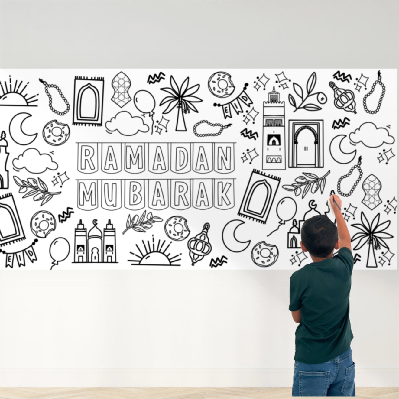 Huge Ramadan Coloring Poster