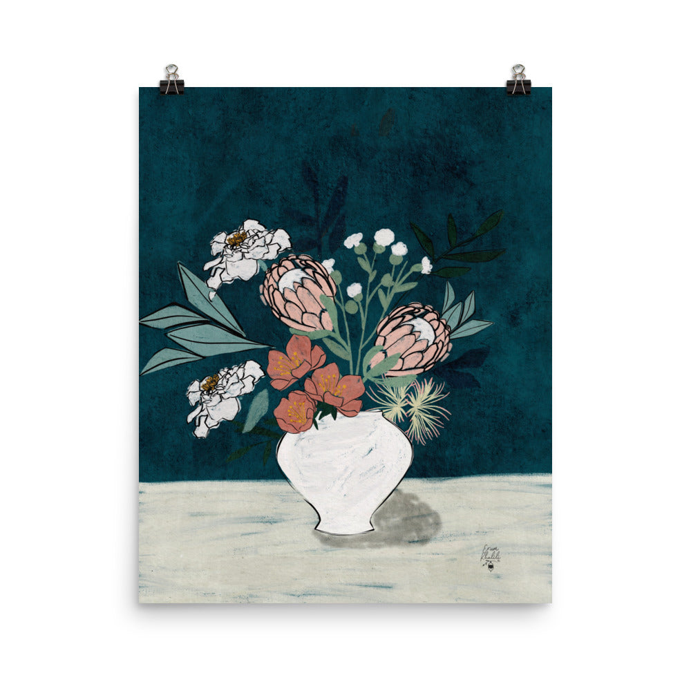 Moody Florals 2 - Fine Art Print