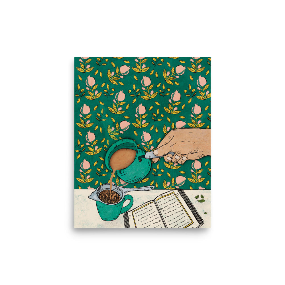 Chai and Quran - Art Print
