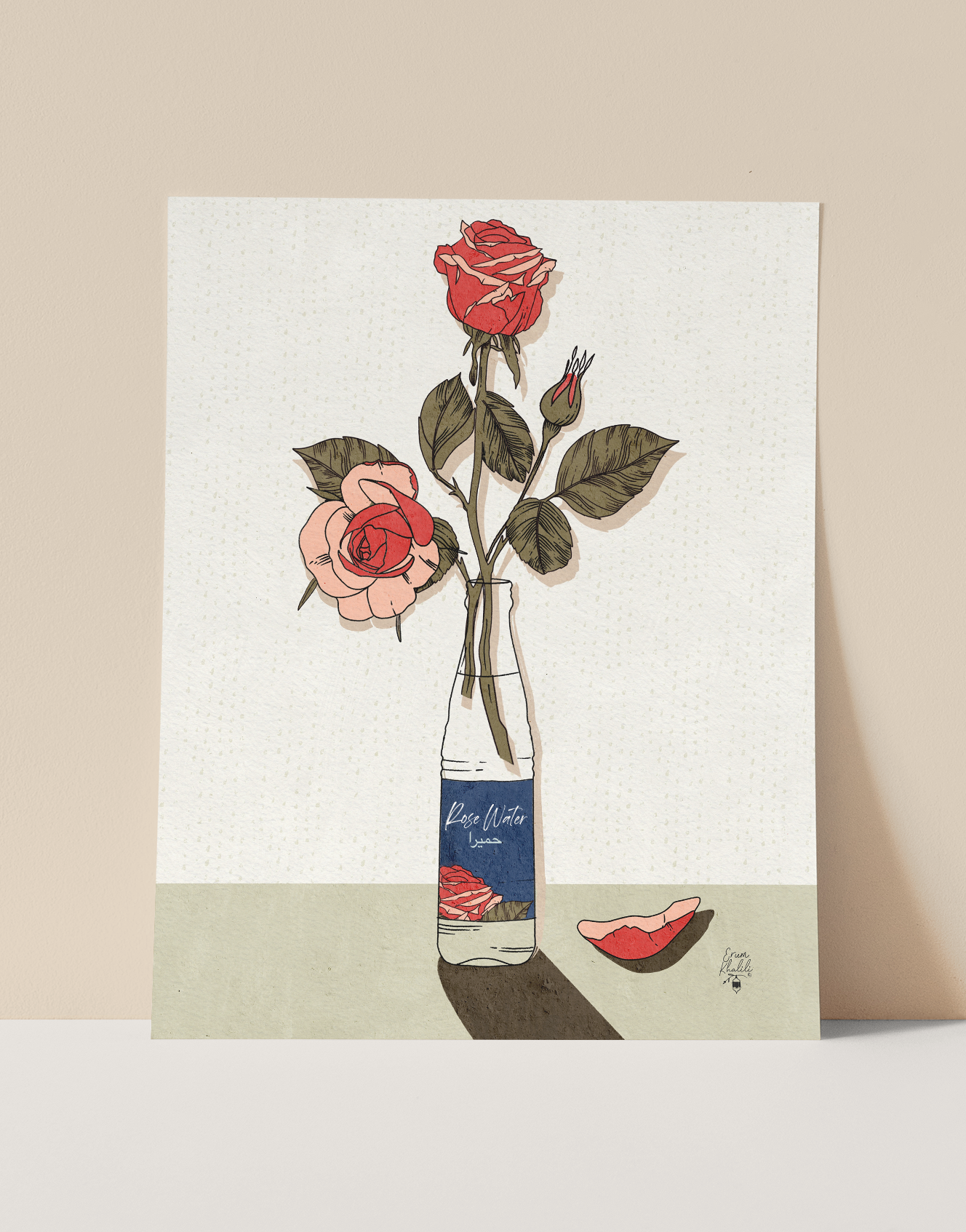 Humaira’s Roses - Wall Art Print