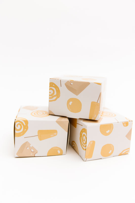 Set of 5 Small Treat / Party Favor Boxes - Metai Print
