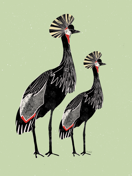 Two Cranes - Wall Art Print