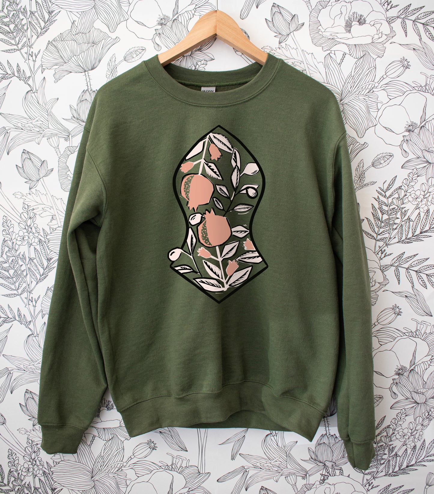 Pom and Olive Sandala - Crewneck Sweatshirt Green