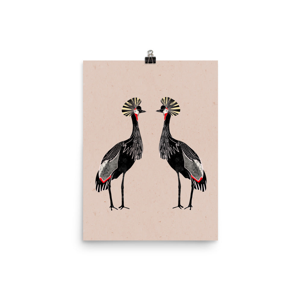 Two Cranes - Art Print