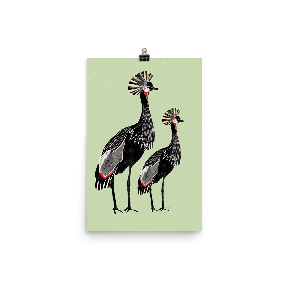 Two Cranes - Wall Art Print