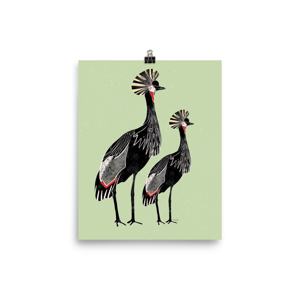 Two Cranes - Wall Art Print